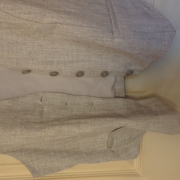 NWOT Abercrombie & Fitch XL Grey Tailored Vest - Picture 6 of 8